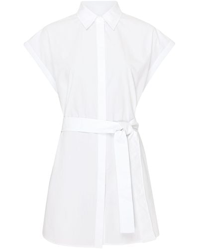 Matteau Mini-Hemdkleid - Weiß
