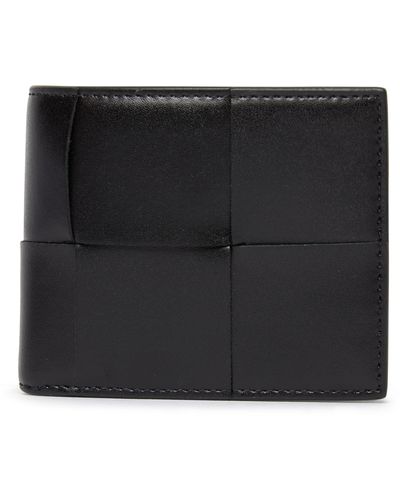 Bottega Veneta Brieftasche mit zwei Klappfächern Cassette - Schwarz