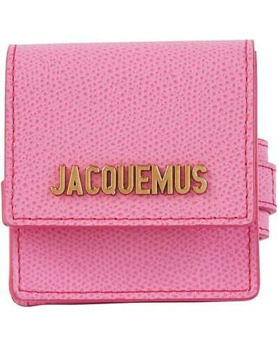 Jacquemus Leather Bracelet Bag - Pink