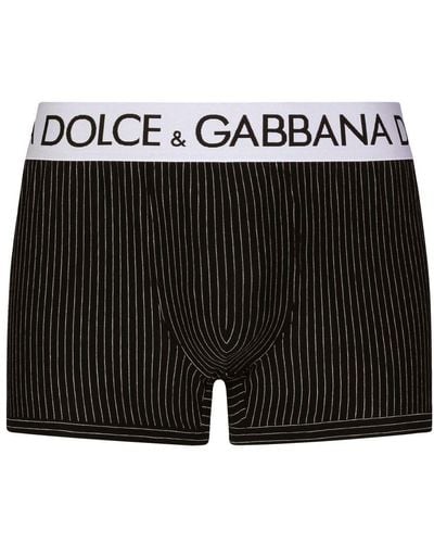 Dolce & Gabbana Two-Way Stretch Jersey Boxers - Black