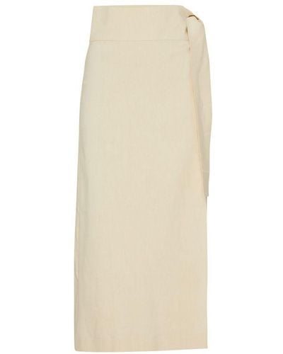Rohe Wrap Midi Skirt - Natural