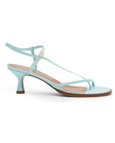Atp Atelier Lioni Nappa Strappy Heeled Sandals - Blue