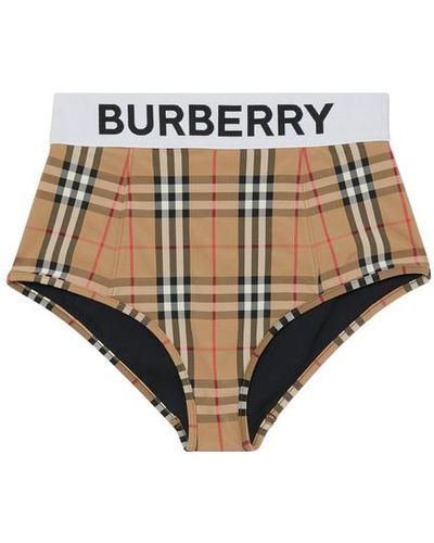 Burberry Tessa Print Panties - Brown
