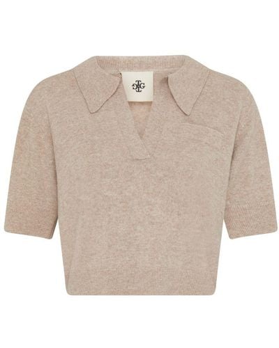 THE GARMENT Piemonte Cropped Polo - Natural