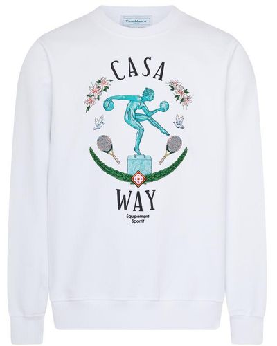 Casablancabrand Embroidered Sweatshirt - White