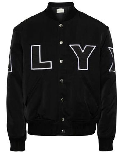 1017 ALYX 9SM Varsity-Jacke aus Nylon mit Logo - Schwarz
