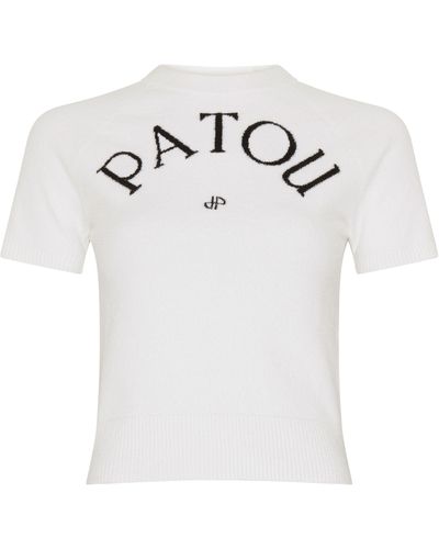 Patou Jacquard-Stricktop - Weiß