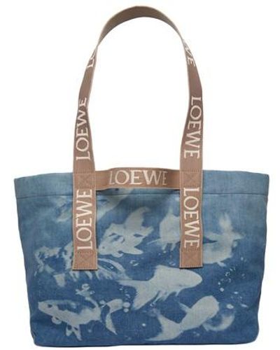 Loewe Fish Shopping Bag - Blue