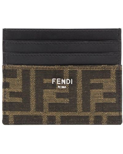 Fendi Ff Card Holder - Metallic