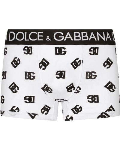 Dolce & Gabbana Boxershorts aus Zwei-Wege-Stretchjersey - Schwarz