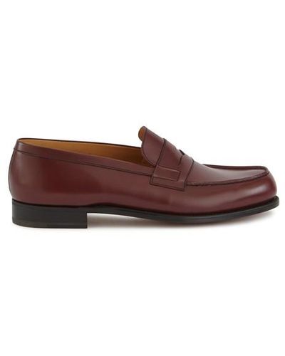 J.M. Weston 180 Moccasin Full-grain Leather Loafers - Brown