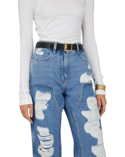 Givenchy Ripped Jeans - Blue
