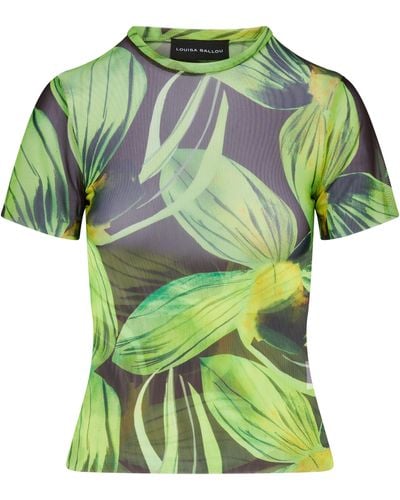 Louisa Ballou T-shirt Beach imprimé - Vert