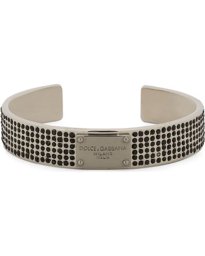 Dolce & Gabbana Kristallbesetztes Armband - Schwarz