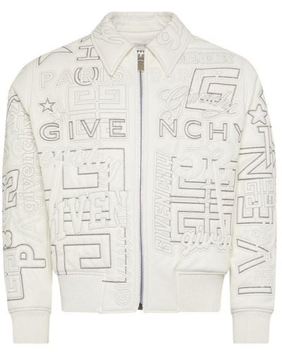 Givenchy Quilted Leather Bomber - White