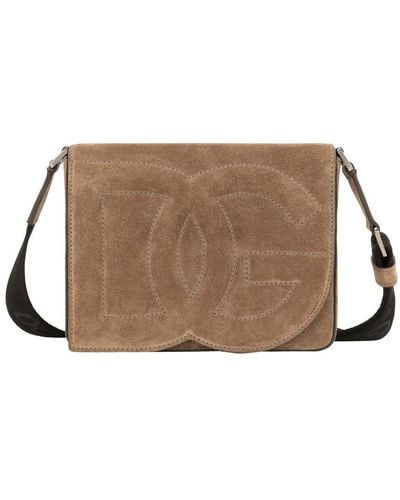 Dolce & Gabbana Medium Dg Logo Bag Crossbody Bag - Brown
