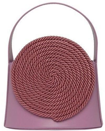 D'Estree Gunther Passementerie Purple Bag - Red