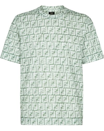 Fendi T-Shirt in Oversize - Grün