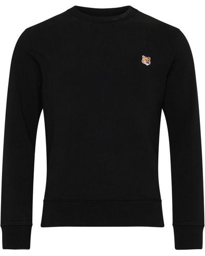 Maison Kitsuné Fox Head Patch Sweatshirt - Black