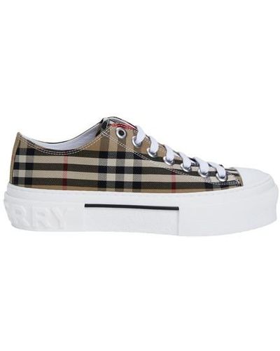 Burberry Vintage Check Sneakers - Natural