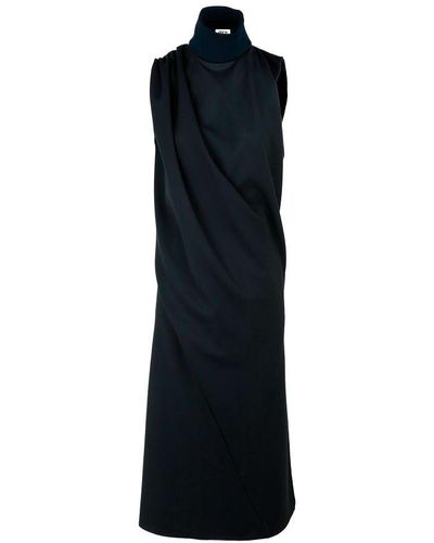 Maison Rabih Kayrouz Draped Midi Dress - Black