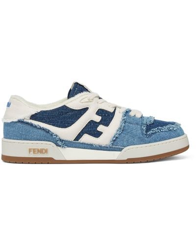Fendi Sneakers Match - Bleu