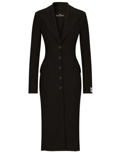 Dolce & Gabbana Kim Coat Dress - Black