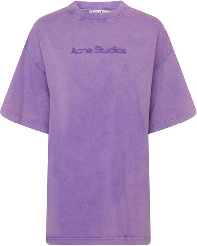 Acne Studios T-shirt à logo - Violet
