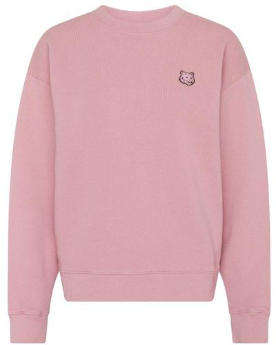 Maison Kitsuné Bold Fox Head Patch Comfort Sweatshirt - Pink