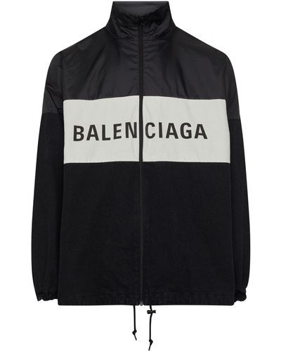 Balenciaga Veste en nylon - Noir