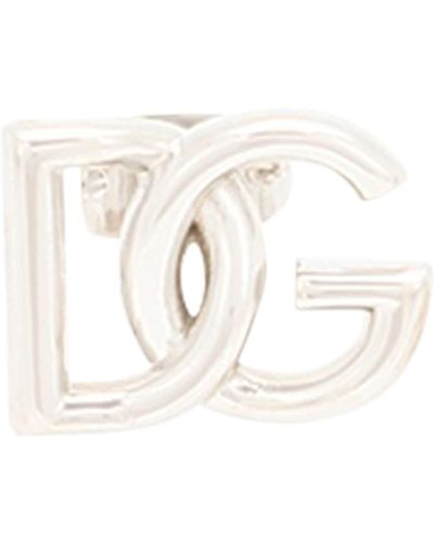 Dolce & Gabbana Mono-Ohrring mit DG-Logo - Schwarz