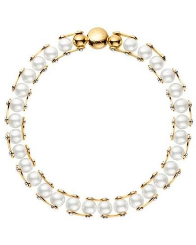 Louis Vuitton Lv Speedy Pearls One Rank Necklace - Metallic