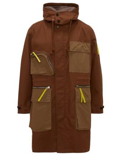 JW Anderson Long Utility Parka - Brown