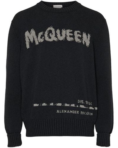 Alexander McQueen Crewneck Sweater - Black