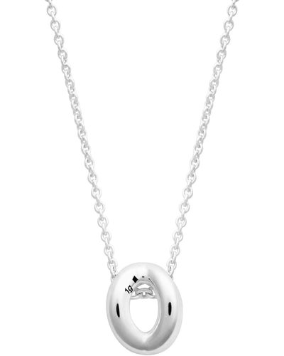 Le Gramme Entrelacs Pendant And Chain Necklace Le 1G Sterling Polished - Metallic