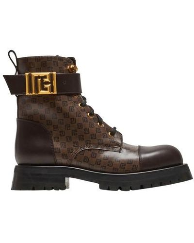 Louis Vuitton LV Monogram Wonderland Flat Ranger Combat boots 38.5