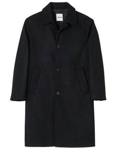 Sandro Wool And Cashmere Coat - Black