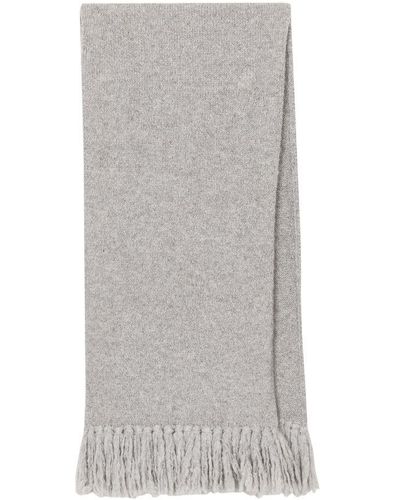 Dolce & Gabbana Stretch Technical Wool Scarf - Gray