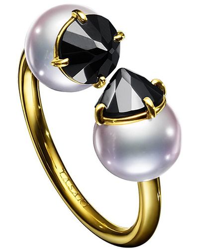 Tasaki 18kt yellow gold Refined Rebellion signature ring