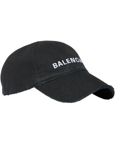 Balenciaga Cap With Logo - Black