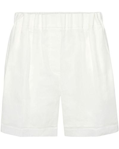 Brunello Cucinelli Organza Shorts - White