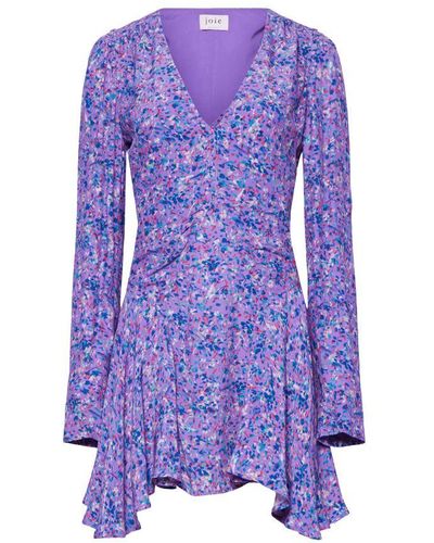 Joie Rowley Mini Dress - Purple