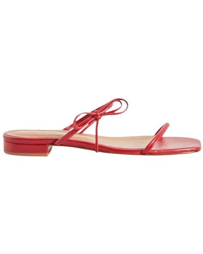 Claudie Pierlot Flat Strappy Sandals - Pink