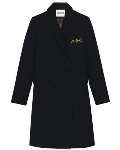 Claudie Pierlot Straight Fit Coat - Black
