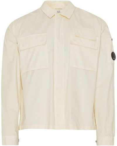 C.P. Company Jackenhemd aus Gabardine - Weiß
