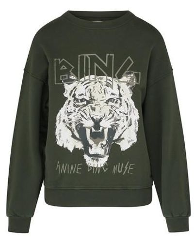 Anine Bing Tiger Sweatshirt - Green