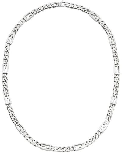 Fendi Baguette Necklace - Metallic