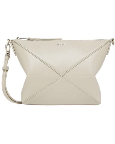 Loewe Puzzle Fold Pouch - White