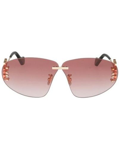 Loewe Anagram-hinge Sunglasses - Pink