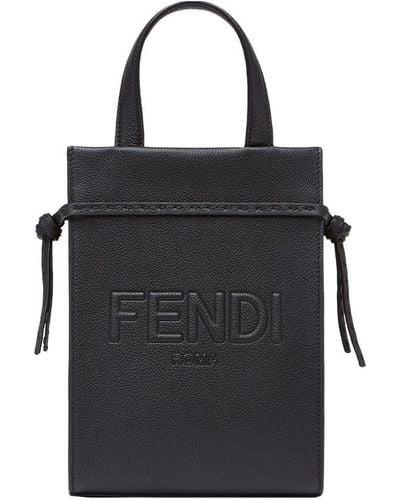 Fendi Go To Shopper Mini - Black